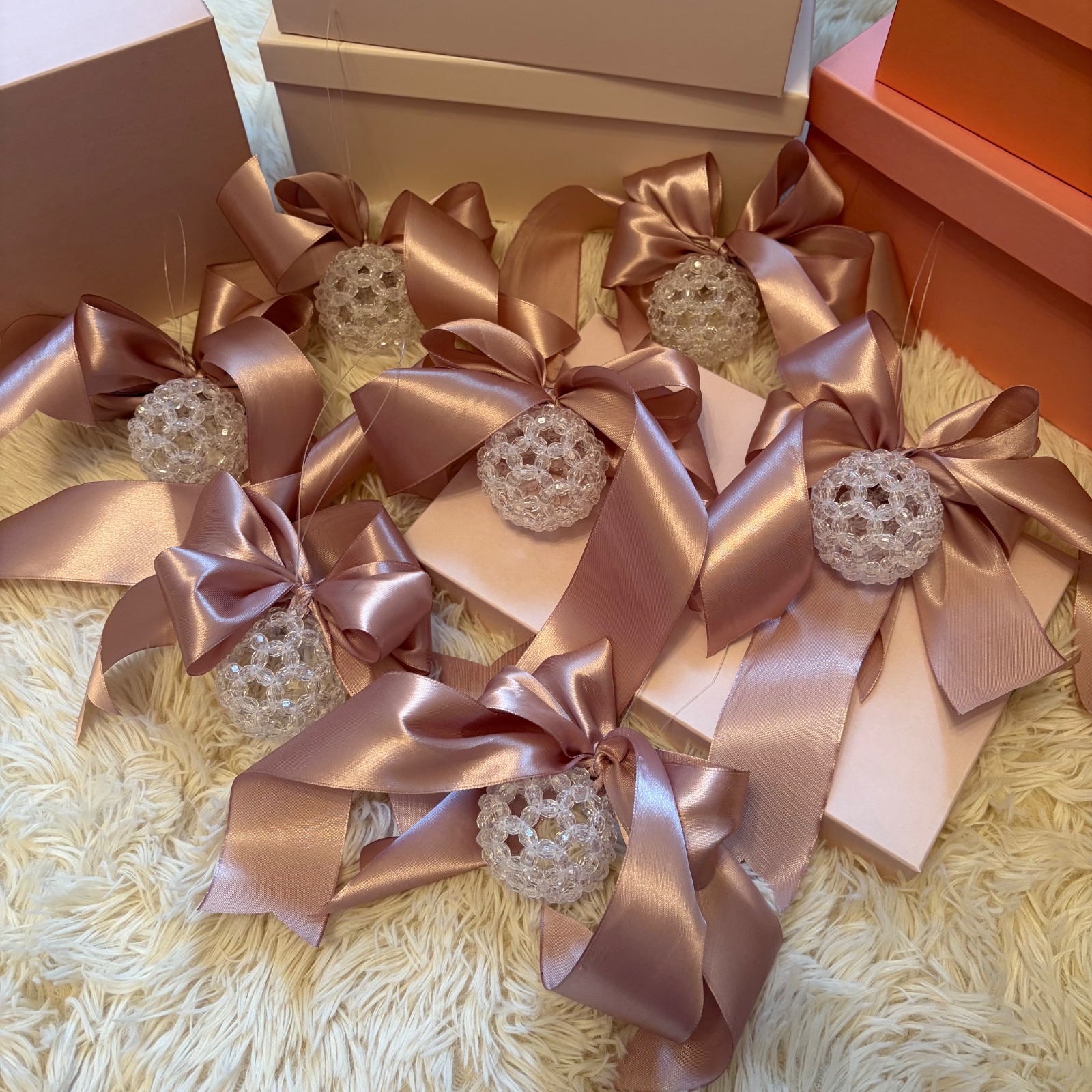 Шары из бусин 7 шт декор для дома на Новый год 🎄